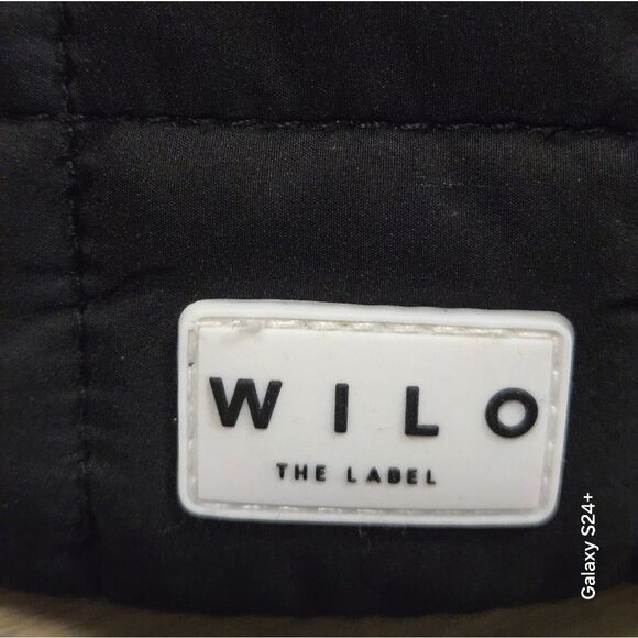 Black Belt Bag with Durable Fabric and Crescent Shape - Picture 2 of 5